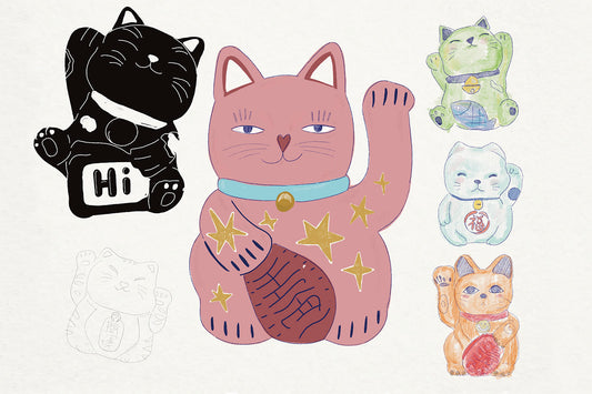Wochenend-Workshop: Maneki-Neko – Japanische Glückskatzen im Anime Style - Samstag 21.03.26 von 14:00 bis 17:00 Uhr