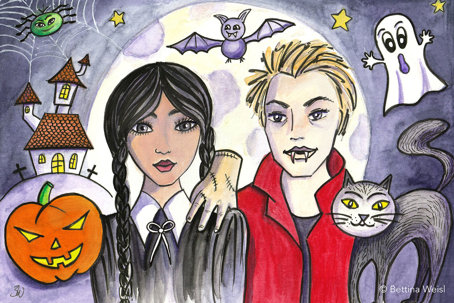 Wochenend-Workshop: Happy Halloween – Portraits und Comic Design - Samstag 25.10.25 von 10:00 bis 13:00 Uhr