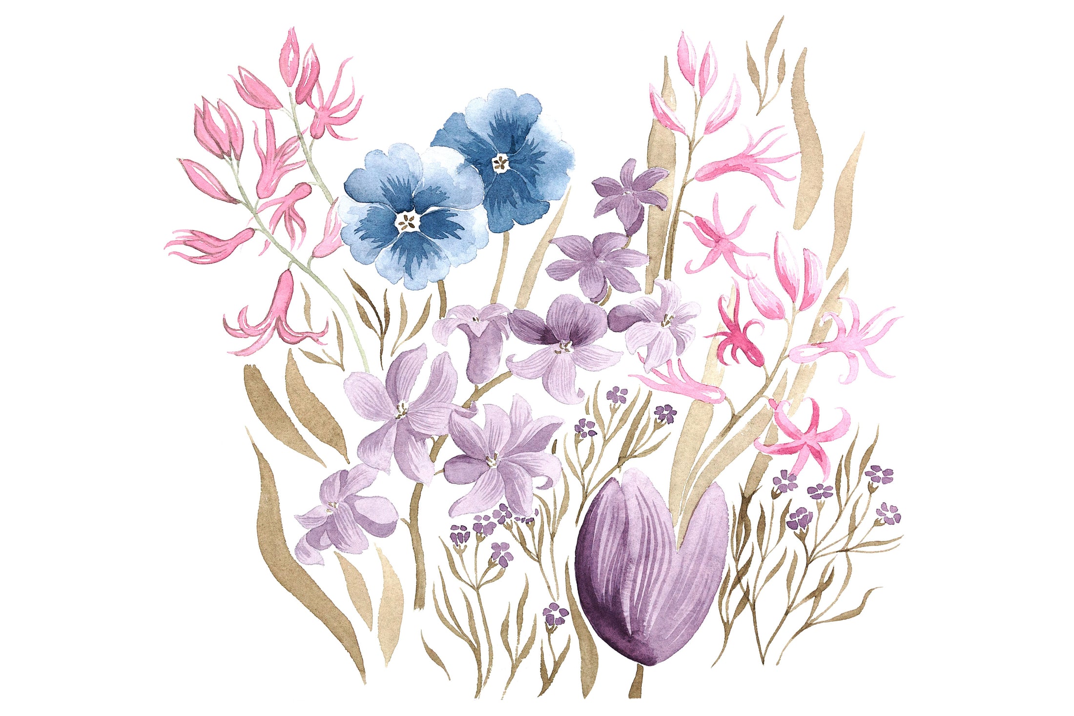 Wochenend-Workshop: Sommerblumen - Wir gestalten farbenfrohe Blumenmotive mit Aquarellfarben - Samstag 19.07.25 von 10:00 bis 13:00 Uhr