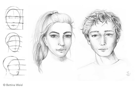 Wochenend-Workshop: Einstieg in das Portraitzeichnen - Samstag 03.05.25 von 10:00 bis 13:00 Uhr