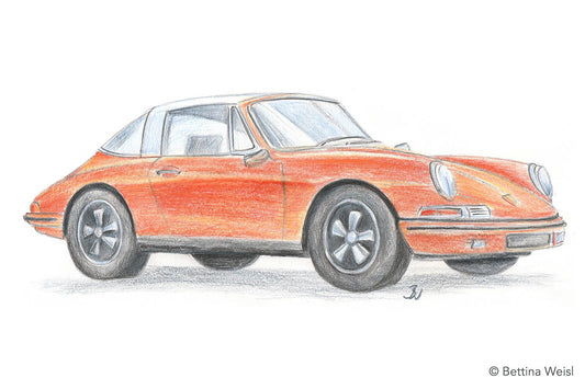Wochenend-Workshop Kinder mit Eltern: Wir zeichnen realistisch ein Auto - cool und kurvenreich - Samstag 12.04.25 von 10:00 bis 13:00 Uhr