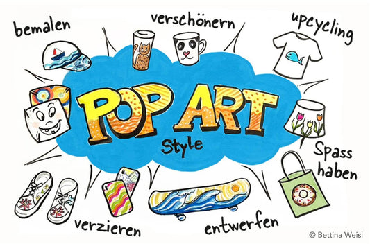 Wochenend-Workshop: Dein Lieblingsteil im Pop Art Style - Samstag 05.04.25 von 14:00 bis 17:00 Uhr