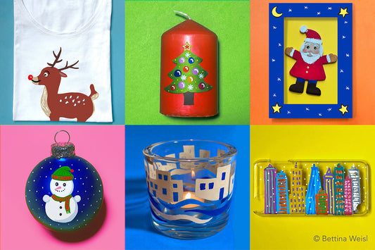Wochenend-Workshop: Kunterbunte Weihnachtswerkstatt – Dinge verzieren mit Acrylmarkern - Samstag 22.11.25 von 10:00 bis 13:00 Uhr