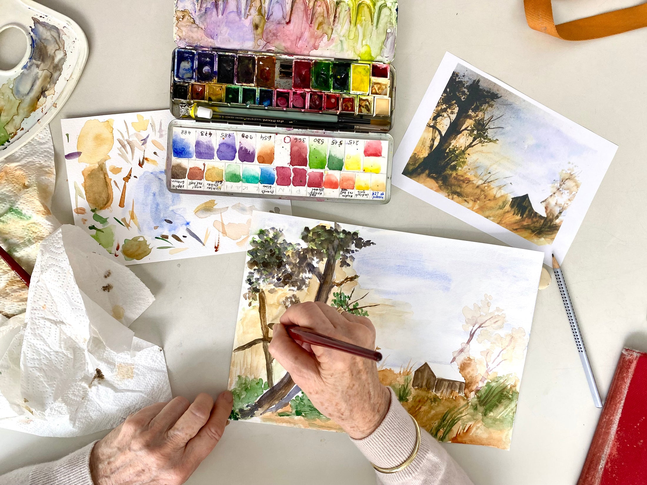 Blockkurs – Grundlagen der Aquarellmalerei – montags - 12.10. bis 30.11.26