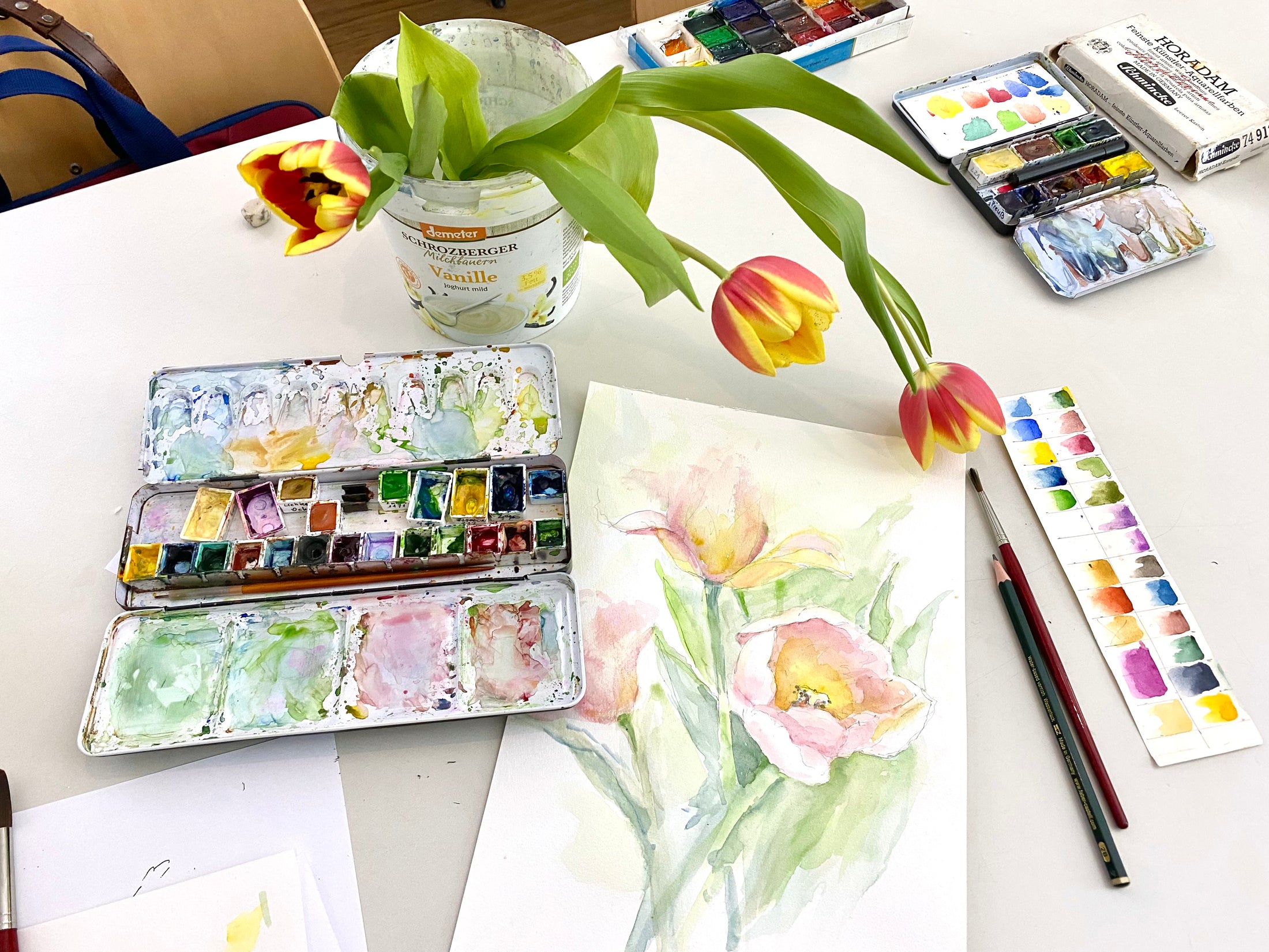 Blockkurs – Grundlagen der Aquarellmalerei – montags - 12.10. bis 30.11.26
