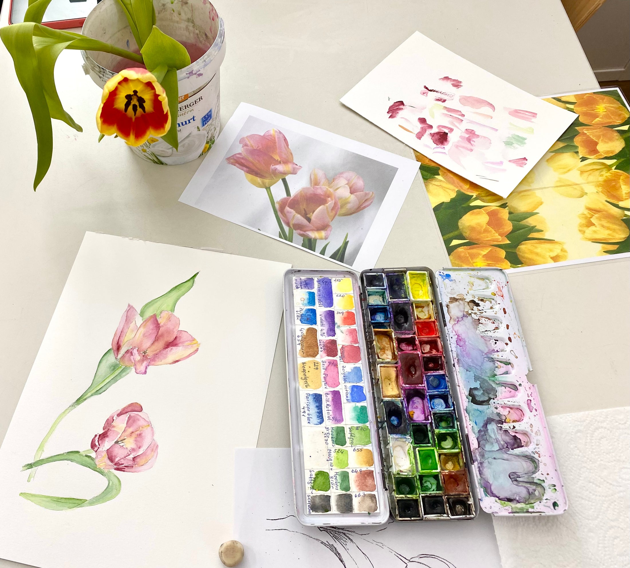 Blockkurs – Grundlagen der Aquarellmalerei – montags - 12.10. bis 30.11.26