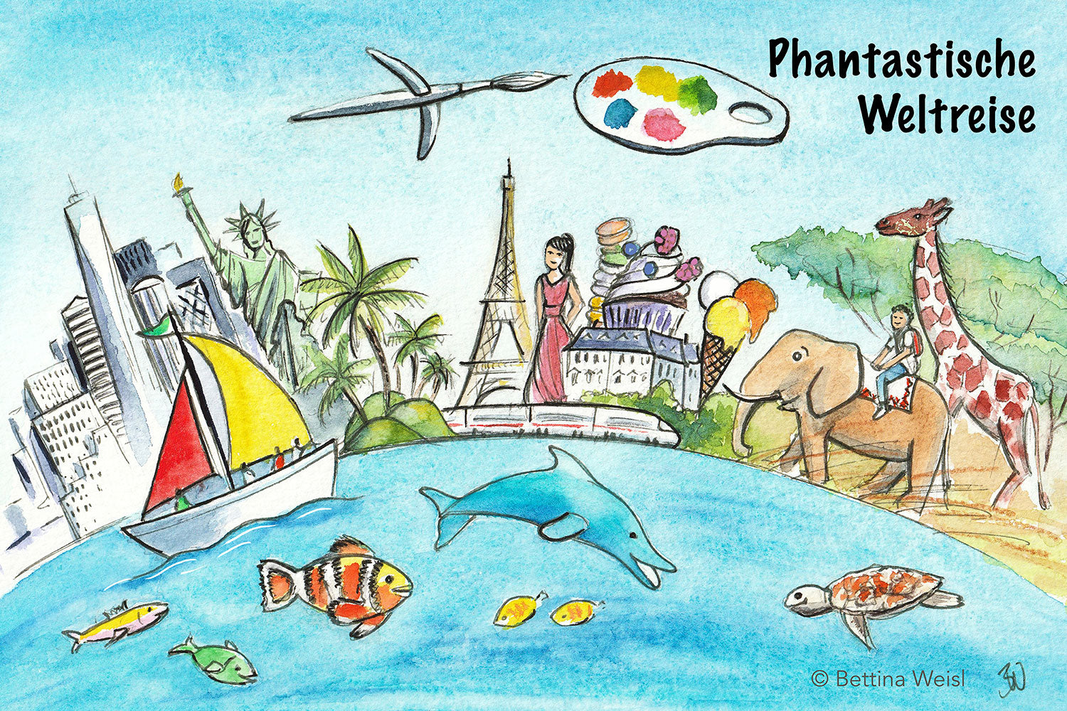 Ferien-Workshop: Phantastische Weltreise – vom 22.04. bis 25.04.25