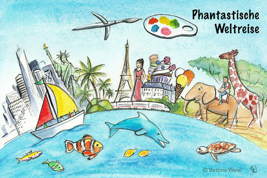 Ferien-Workshop: Phantastische Weltreise – vom 22.04. bis 25.04.25